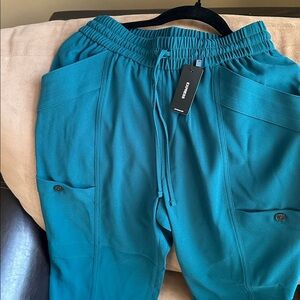 Express Women's Teal Drawstring Joggers